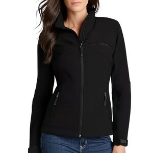 CHEROKEE‎ Jacket Womens Size M (8) Black Full-Zip Zipper Pockets Activewear
